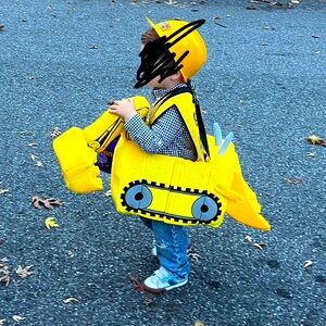 Backhoe loader, excavator, truck costume for toddler 🚧 Halloween Dress Up